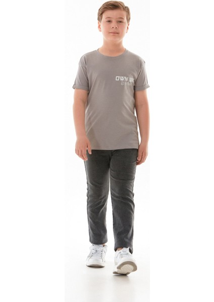 Own Way Yazı Baskılı Erkek Çocuk Tişört indirimleri