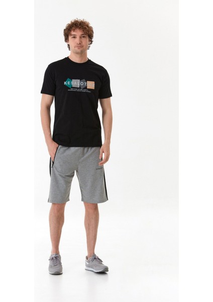 Beli Lastikli Cebi Fermuarlı Şort