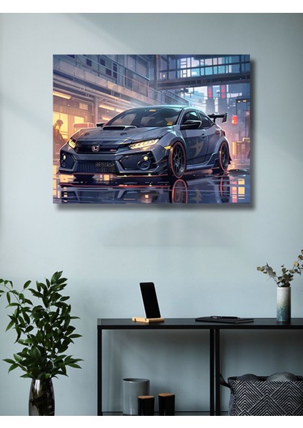 Honda Civic Type R, Eşsiz Tasarım Otomobil Posterleri, Özel Tasarım Kağıt Poster, Duvar Sanatı fiyatları