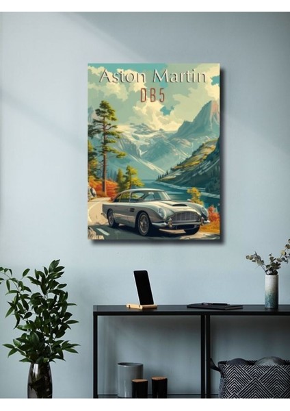 Aston Martin Db5, Eşsiz Tasarım Otomobil Posterleri, Özel Tasarım Kağıt Poster modelleri