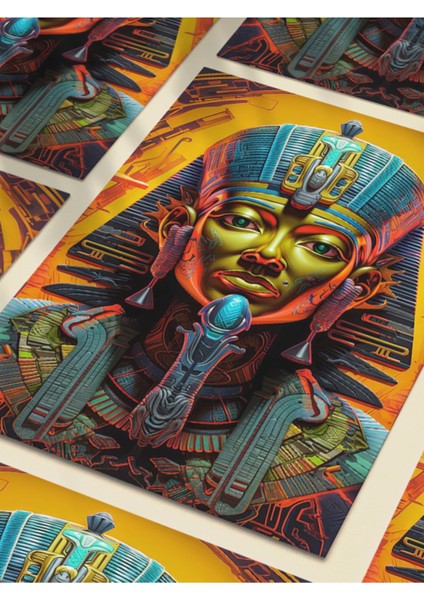 Firavun, Eşsiz Tasarım Tarih, Mitoloji, Karakter Posterleri, Özel Tasarım Kağıt Poster, fırsatları