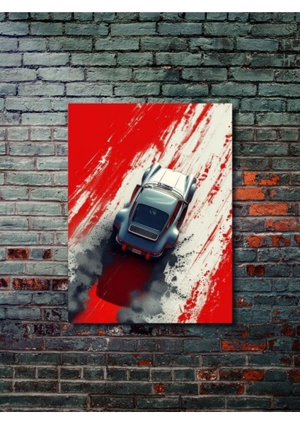 Porsche 930 - Eşsiz Tasarım Otomobil Posterleri, Özel Tasarım Kağıt Poster