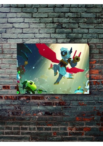 Brawl Stars, Eşsiz Tasarım Oyun, Karakter Posterleri, Özel Tasarım Kağıt Poster