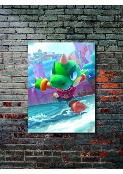 Brawl Stars, Eşsiz Tasarım Oyun, Karakter Posterleri, Özel Tasarım Kağıt Poster