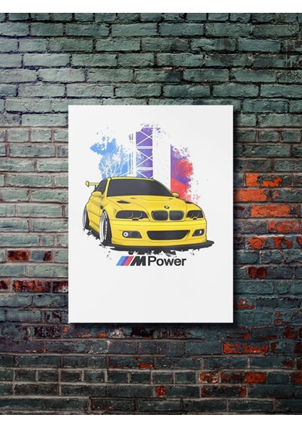 Bmw M3 - Cars Posterleri, Özel Tasarım Kağıt Poster, Duvar Sanatı