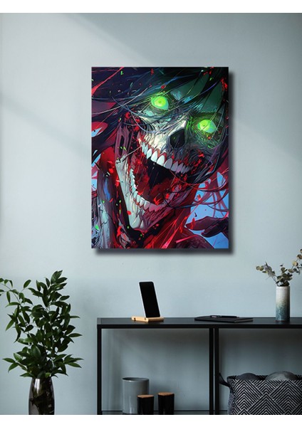 Eren Jaeger - Attack On Titan - Anime & Manga Posterleri, Özel Tasarım Kağıt Poster, Duvar Sanatı