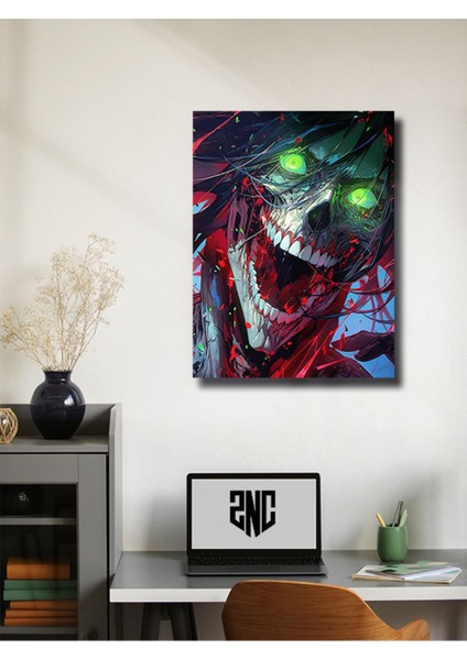 Eren Jaeger - Attack On Titan - Anime & Manga Posterleri, Özel Tasarım Kağıt Poster, Duvar Sanatı