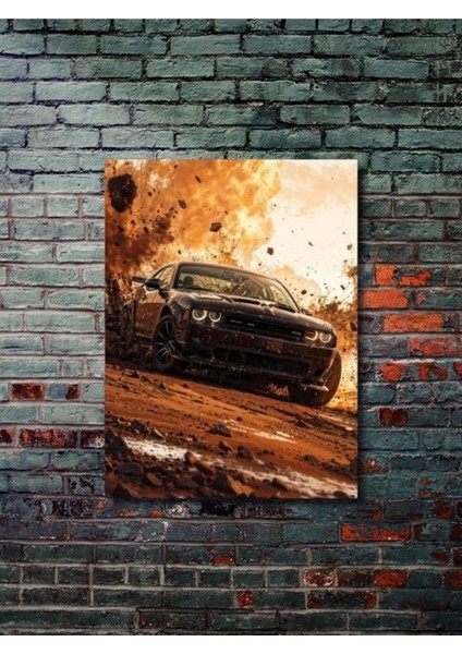Dodge Charger Srt, Eşsiz Tasarım Otomobil Posterleri, Özel Tasarım Kağıt Poster