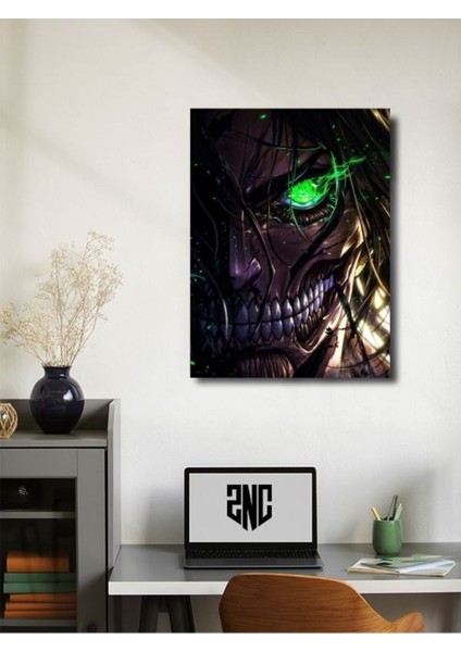 Eren Jaegerr - Attack On Titan, Anime - Manga Serisi, Özel Tasarım Kağıt Poster, Duvar Sanatı fiyatları