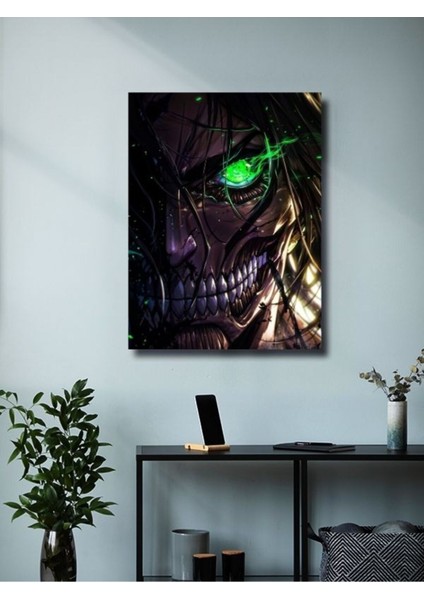 Eren Jaegerr - Attack On Titan, Anime - Manga Serisi, Özel Tasarım Kağıt Poster, Duvar Sanatı modelleri
