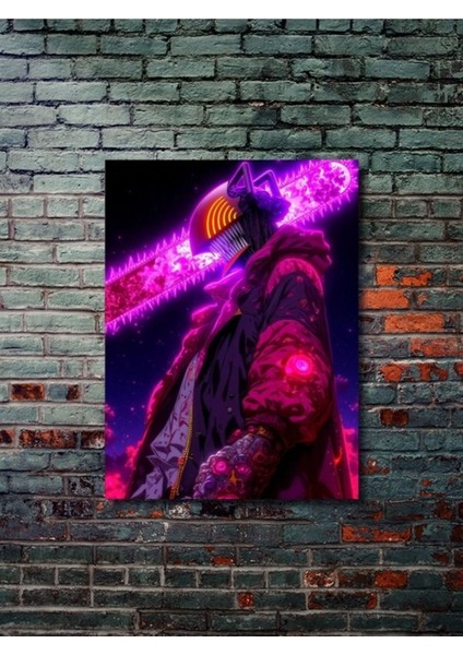 Denji - Chainsaw Man, Anime - Manga Serisi, Özel Tasarım Kağıt Poster, Duvar Sanatı