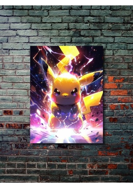Pikachu - Pokemon - Anime & Manga Posterleri, Özel Tasarım Kağıt Poster