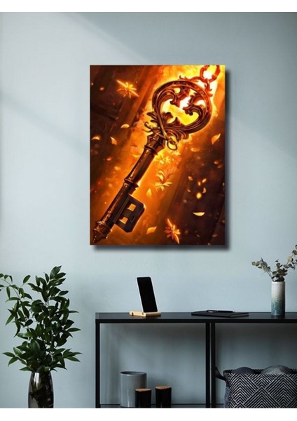 Key - Attack On Titan, Anime - Manga Serisi, Özel Tasarım Kağıt Poster, Duvar Sanatı modelleri