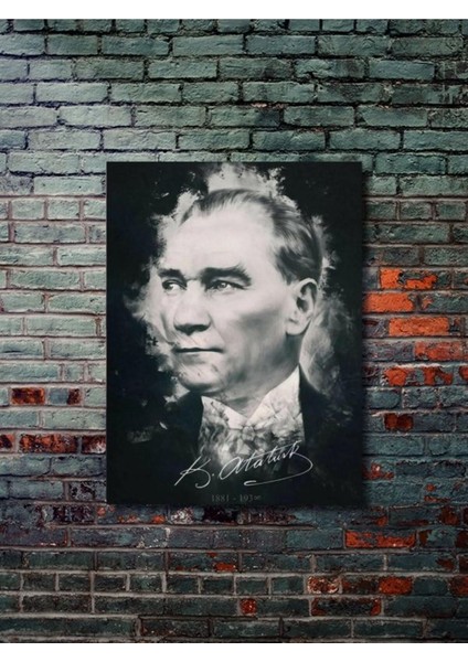 Mustafa Kemal Atatürk - Önemli Kişiler, Tarihi Kişiler, Özel Tasarım Kağıt Poster, Duvar Sanatı