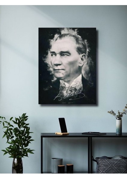 Mustafa Kemal Atatürk - Önemli Kişiler, Tarihi Kişiler, Özel Tasarım Kağıt Poster, Duvar Sanatı