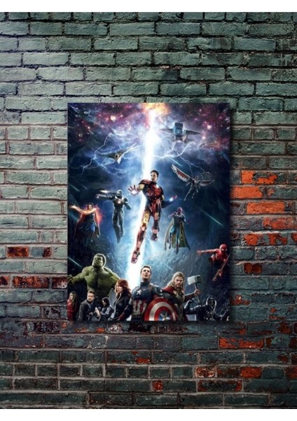 Avengers - Marvel - Film & Dizi Posterleri, Özel Tasarım Kağıt Poster, Duvar Sanatı