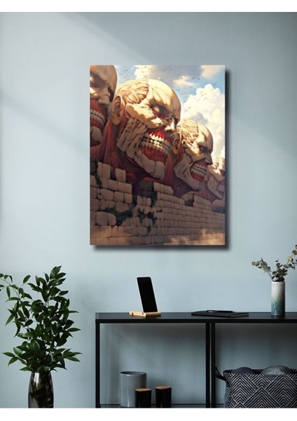 Colossal Titan - Attack On Titan, Anime - Manga Serisi, Özel Tasarım Kağıt Poster, Duvar Sanatı modelleri