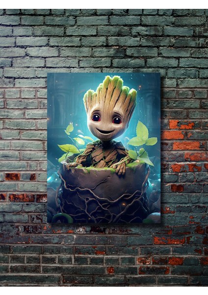 Groot, Marvel, Dizi, Film ve Karakter Özel Tasarım Poster Serisi, Eşsiz Tasarım,