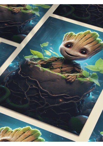 Groot, Marvel, Dizi, Film ve Karakter Özel Tasarım Poster Serisi, Eşsiz Tasarım, fırsatları