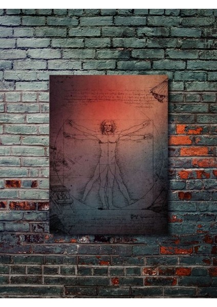 Vitruvius Adamı - Eşsiz Tasarım Tarih, Mitoloji, Karakter Posterleri, Özel Tasarım Kağıt Poster,