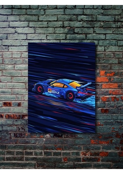 Subaru - Brz - Eşsiz Tasarım Motosiklet Posterleri, Özel Tasarım Kağıt Poster