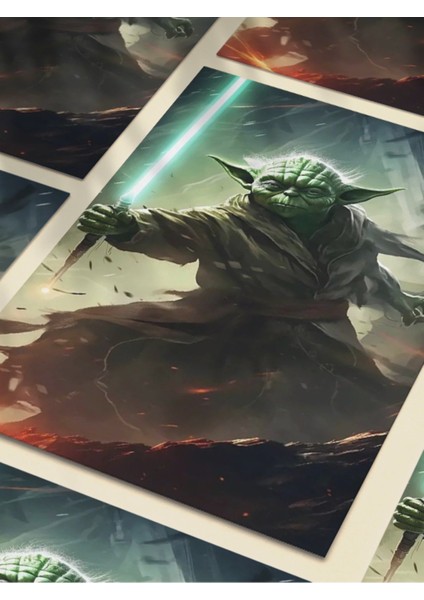 Yoda, Starwars, Dizi, Film ve Karakter Özel Tasarım Poster Serisi, Eşsiz Tasarım, fırsatları