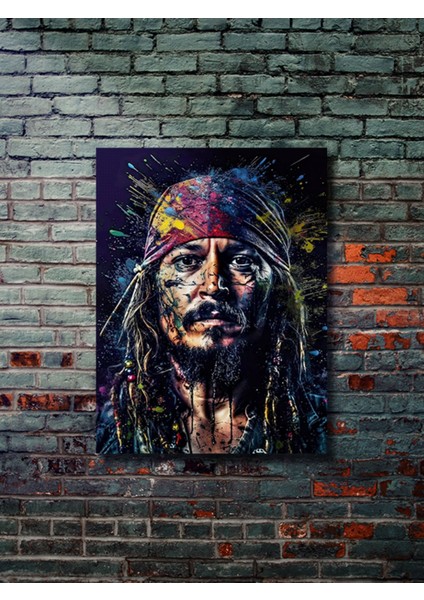Jack Sparrow, Karayip Korsanları, Film, Dizi, Karakter Posterleri, Özel Tasarım Kağıt Poster,