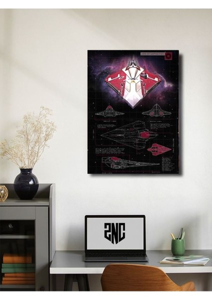 Jedi Starfighter - Star Wars - Gemi Şemaları - Film & Dizi Posterleri, Özel Tasarım Kağıt Poster fiyatları