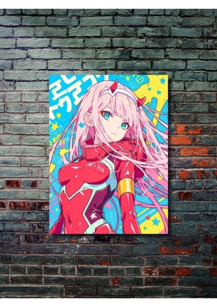 Zero Two - Darling In The Franxx - Anime & Manga Posterleri, Özel Tasarım Kağıt Poster