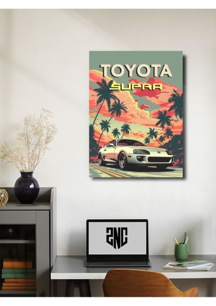 Toyota Supra, Eşsiz Tasarım Otomobil Posterleri, Özel Tasarım Kağıt Poster fiyatları