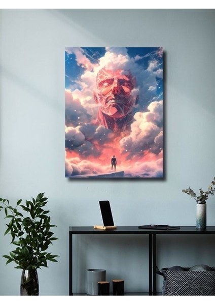 Colossal Titan - Attack On Titan, Anime - Manga Serisi, Özel Tasarım Kağıt Poster, Duvar Sanatı modelleri