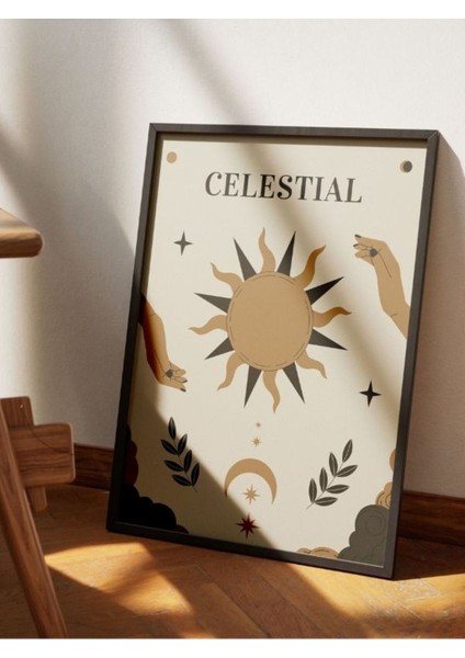 Bohem Minimalist Tasarım, Boho Sanatı Posterleri, Özel Tasarım Kağıt Poster modelleri