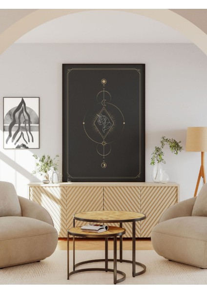 Bohem Minimalist Tasarım, Boho Sanatı Posterleri, Özel Tasarım Kağıt Poster