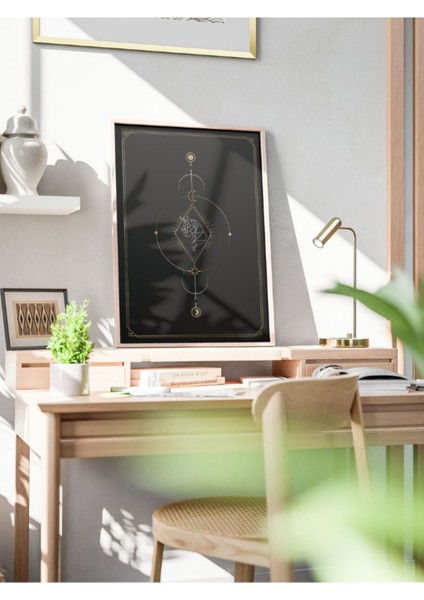 Bohem Minimalist Tasarım, Boho Sanatı Posterleri, Özel Tasarım Kağıt Poster
