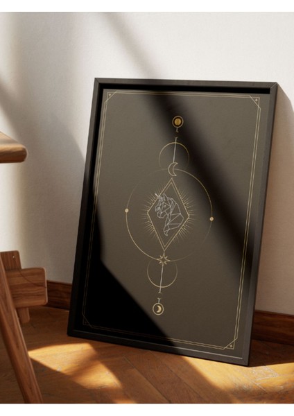 Bohem Minimalist Tasarım, Boho Sanatı Posterleri, Özel Tasarım Kağıt Poster