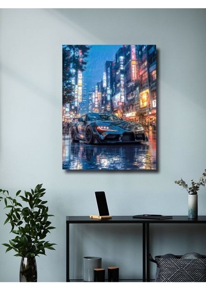 Toyota Supra - Eşsiz Tasarım Otomobil Posterleri, Özel Tasarım Kağıt Poster modelleri