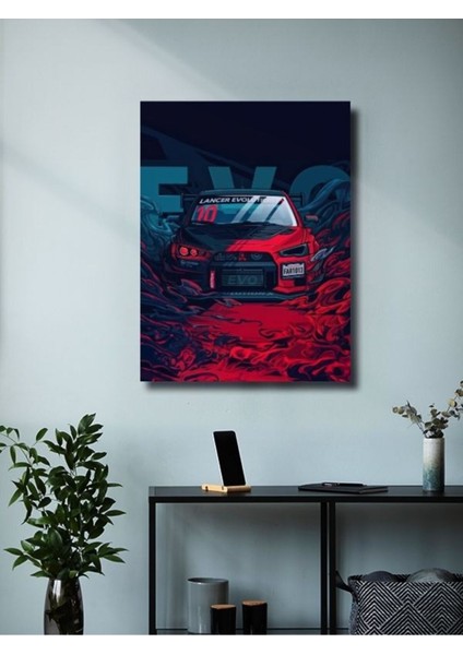 Mitsubishi - Evo 10 - Eşsiz Tasarım Motosiklet Posterleri, Özel Tasarım Kağıt Poster modelleri