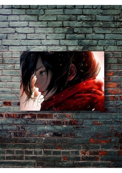 Mikasa - Attack On Titan - Anime & Manga Posterleri, Özel Tasarım Kağıt Poster
