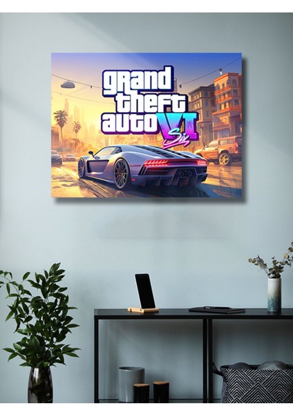 Gta 6 (Vı) - Gaming Posterleri, Özel Tasarım Kağıt Poster, Duvar Sanatı fiyatları