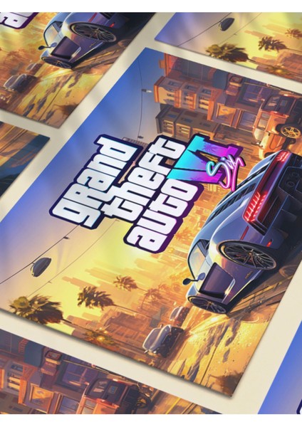 Gta 6 (Vı) - Gaming Posterleri, Özel Tasarım Kağıt Poster, Duvar Sanatı fırsatları