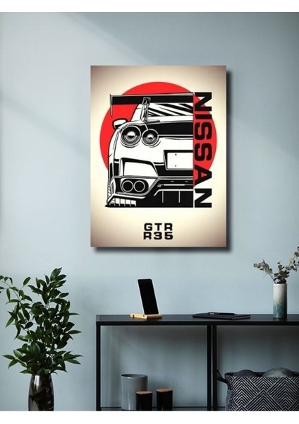 Skyline Gtr 35 - Nissan - Eşsiz Tasarım Motosiklet Posterleri, Özel Tasarım Kağıt Poster modelleri