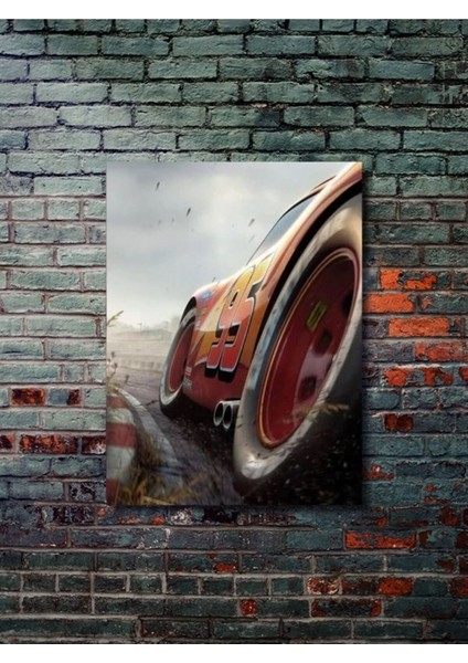 Şimşek Mcqueen - Cars - Film & Dizi Posterleri, Özel Tasarım Kağıt Poster, Duvar Sanatı