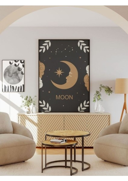 Bohem Minimalist Tasarım, Boho Sanatı Posterleri, Özel Tasarım Kağıt Poster