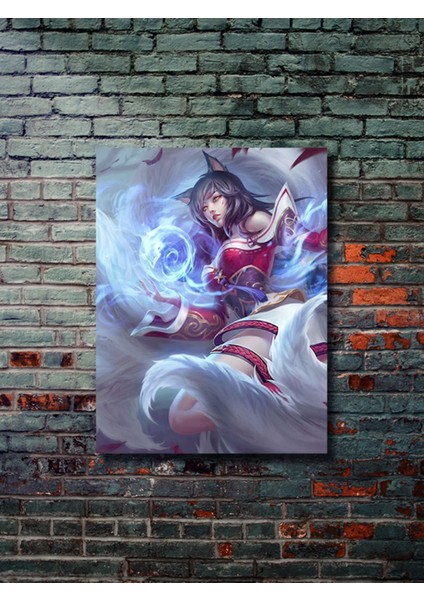 Ahri, , Eşsiz Tasarım Oyun, Karakter Posterleri, Özel Tasarım Kağıt Poster,