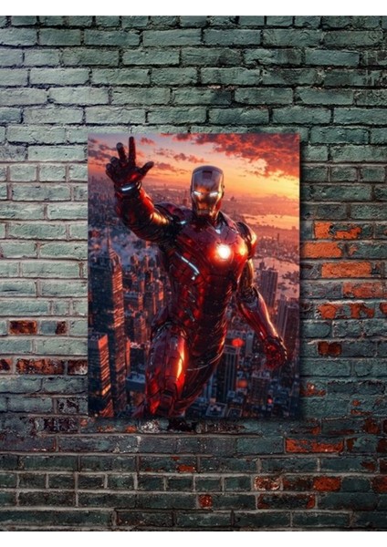 Iron Man - Marvel - Film & Dizi Posterleri, Özel Tasarım Kağıt Poster, Duvar Sanatı