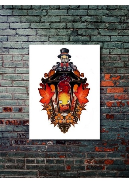 Yürüyen Şato (Howl's Moving Castle) - Anime & Manga Posterleri, Özel Tasarım Kağıt Poster