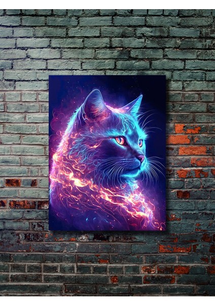 Kedi Teması, Özel Tasarım Kağıt Poster, Duvar Sanatı