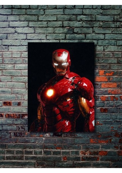Ironman - Marvel - Film & Dizi Posterleri, Özel Tasarım Kağıt Poster, Duvar Sanatı