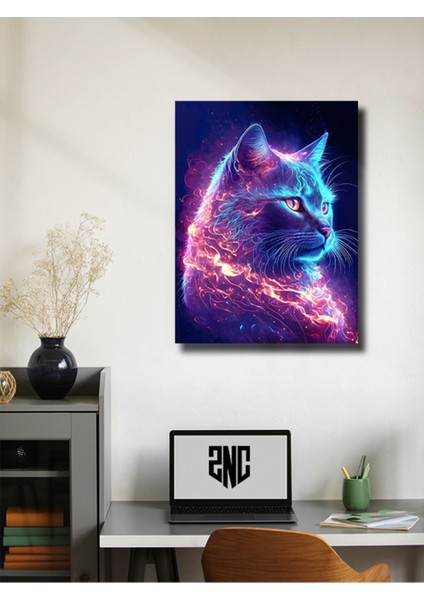 Kedi Teması, Özel Tasarım Kağıt Poster, Duvar Sanatı