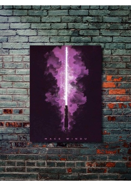 Mace Windu, Starwars Işın Kılıcı Koleksiyon, Film ve Karakter Özel Tasarım Poster Serisi